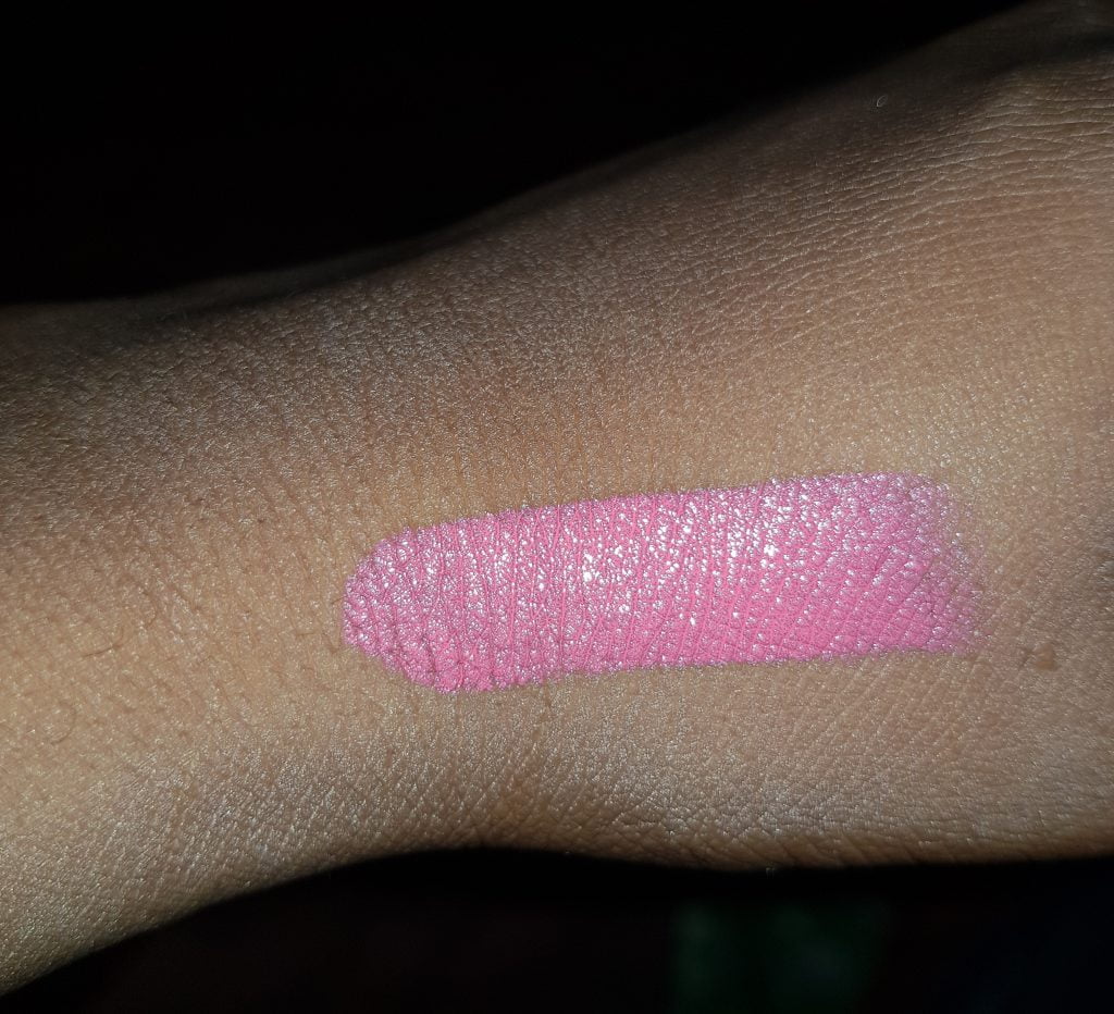 swatch of Lancome rouge in love 350B